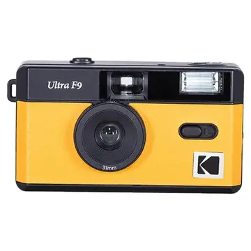 câmera analógica kodak f9 31mm amarelo