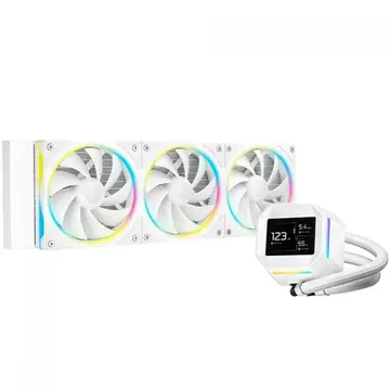 Water Cooler Deepcool LM360 WH, ARGB, 360mm, Display LCD IPS, Intel-AMD, Branco, R-LM360-WHDMMC-1