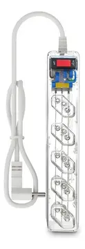 filtro de linha clamper transparente 5 1m