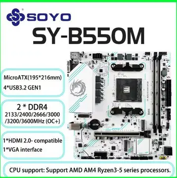 placa mãe soyo b550m eternal dragon am4