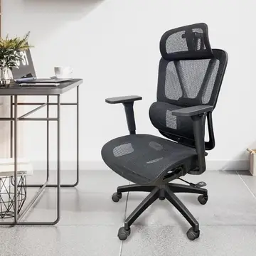 Cadeira de Escritório Ergonômica Python Fly em Malha - Testada conforme Nr-17, Lombar Integrada Fixa, Assento Arejado, Braços 3D, Suporta at