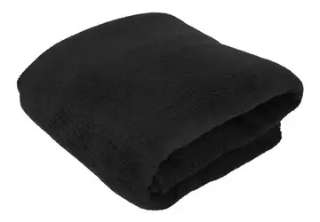 Manta Cobertor Micro Fibra 110 X 150cm - Cores Cor Preto Desenho do tecido Liso