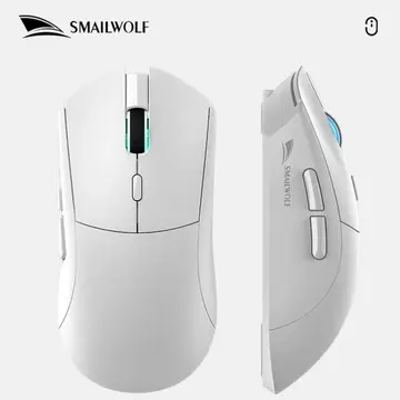 2x Mouse Gamer Sem Fio Smailwolf Rs7, Sensor Paw3311