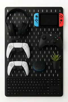 organizador de mesa roncato store pegboard premium setup gamer home office preto top full