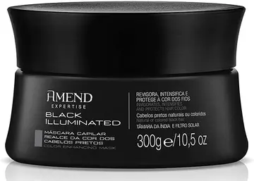 cabelo amend expertise realce da cor black illuminated 300g