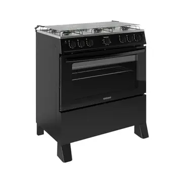 fogão itatiaia star new 6 bocas acendimento automático forno 82l preto bivolt