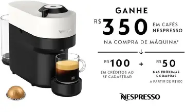 cafeteira nespresso vertuo pop branco coco 220v