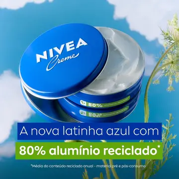 cosméticos nivea creme hidratante lata 56g