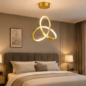 iluminacao luminaria pendente interna com design clover em tres cores