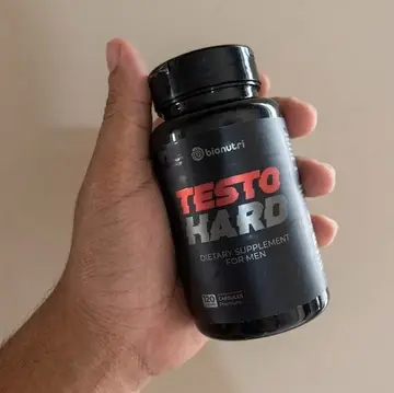 Testo Hard For Man 120 Cápsulas Suplemento Alimentar Mais Energia Pre Treino Pre Workout Sem Sabor