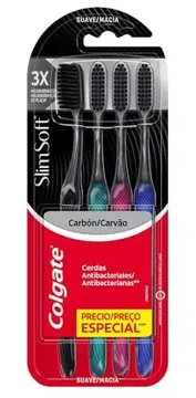 escova de dentes colgate slim soft premium 4 unidades