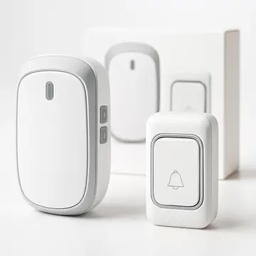 Campainha Sem Fio Residencial, Bivolt 110-220V, Longo Alcance de Comunicação, Não Precisa de Cabos, Resistente a Chuva, Kit Completo Com Cam