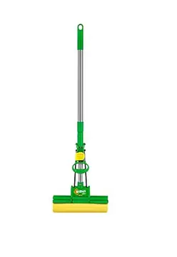 Mop Sek+ Lava e Seca Brilhus Bettanin | com Esponja de Alta Absorção, Cabo Retrátil de Inox até 89cm, para Limpeza Pesada em Pisos