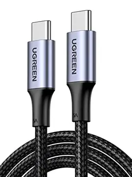 UGREEN Cabo USB-C 2M 100W Nylon Trançado Carregamento Rápido