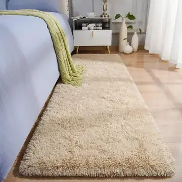 tapete casa laura passadeira peludo 2m x 0 5m bege