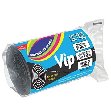 saco de lixo santa maria vip 30l 20 sacos