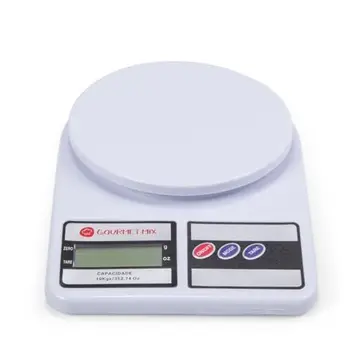 Gourmet Mix Balança de Cozinha Digital de Precisão até 10Kg Compacta em Polipropileno para Receitas Doces e Salgadas, Artesanato, Delivery e