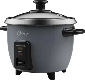 OSTER Panela Elétrica De Arroz Oster Pan306 Tampa de vidro, revestimento antiaderente, panela, com cozedor à vapor