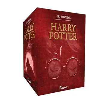 Box Harry Potter Premium Vermelho 7 Livros em capa dura