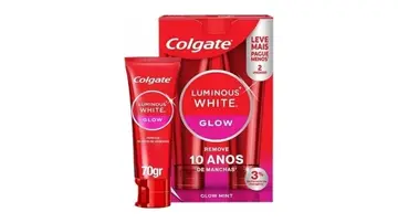 higiene colgate luminous white glow 2x70g