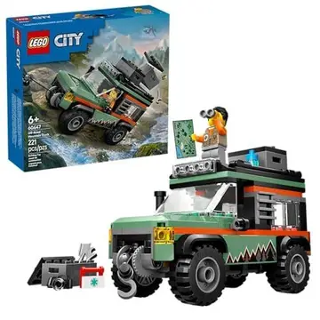 brinquedo lego city great vehicles utilitário off-road 4x4 60447 221 peças