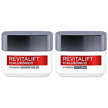 kit hidratante facial l'oréal paris revitalift hialurônico diurno fps 20 noturno 49g