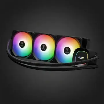 water cooler gamdias aura gl360 lite preto argb
