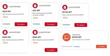 Novos Cupons Shopee