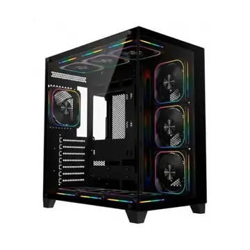 Gabinete Gamer Liketec Zeus V3, ATX, Frontal e Lateral em Vidro Temperado, Sem Fans