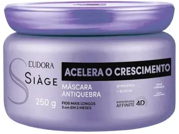 Máscara Capilar Antiquebra Eudora Siàge Acelera o Crescimento 250g - Magazine Luiza