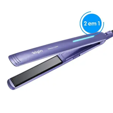 Prancha Alisadora Chapinha Elgin Glossy Color Bivolt 230C Tourmaline Íon