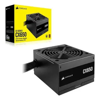 fonte de alimentação corsair cx650 650w 80 plus bronze cp-9020278-br