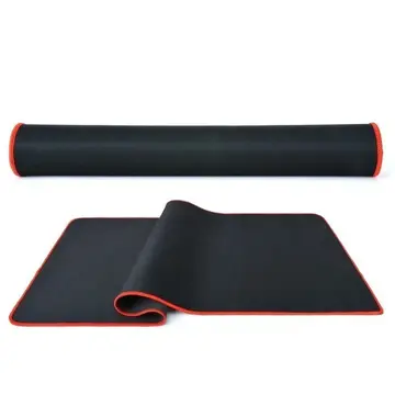 mousepad gamer borda vermelha costurada 70x30x0.3cm