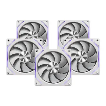Kit Ventoinha Pichau Ventus Nx, Argb, 5x120mm, Branco, Pch-Vtnx5-Wh01