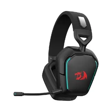 Headset Gamer Sem Fio Redragon Mira 7.1, Bluetooth e 2.4GHz, RGB, Preto H868