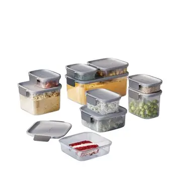 Electrolux Kit 10 Potes Herméticos de Plástico Cinza, 9,15L, Safelock
