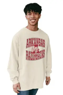 Blusa de moletom Ncaa Officially Licensed Crewneck Sweatshirt Ringspun Vintage Vault Ivory Reserve Collection by Blue 84adulto-unissex GG