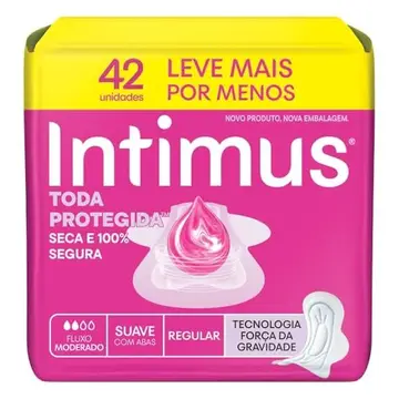 Absorvente Intimus Toda Protegida Dia Suave Com abas 42 un