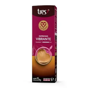3 Corações Capsula Café Espresso Vibrante TRES 10 unidades