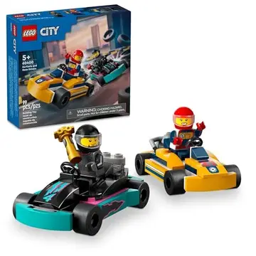 LEGO Set City Great Vehicles Carros de Karting e Pilotos 60400 99 Peças