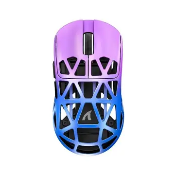Mouse Gamer Sem Fio Attack Shark R2 Magnesium, 42000 DPI, Liga de Magnésio, Switch Óptico, Tri-Mode Wireless Bluetooth USB-C, Roxo R2