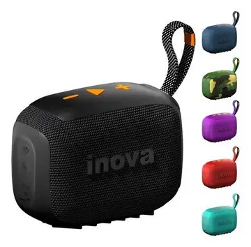 Caixa Som Bluetooth Portátil Tws Grave Potente Com Radio 15h