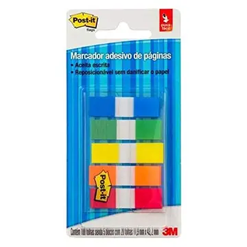 papelaria 3m post-it marcador de páginas 100 folhas cores sortidas