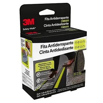 fita antiderrapante 3m safety walk neon 50mm x 5m