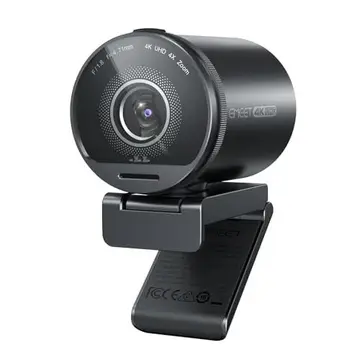 Webcam EMEET SmartCam S800 4K, Sensor Sony 1/2", Foco Automático Duplo PDAF e ToF, 1080p 60FPS, 2 Microfones com Cancelamento de Ruído