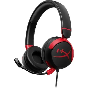 Headset Gamer Infantil HyperX Cloud Mini, Com Fio e Limitador de Volume, USB-C, Preto 7G8F4AA