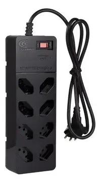 filtro de linha iclamper energia 8 tomadas com dps