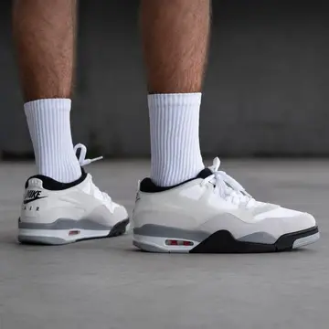 tênis nike air jordan 4 rm white black