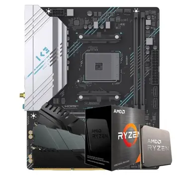 kit upgrade amd ryzen 7 5700x placa mae b550 8gb ddr4