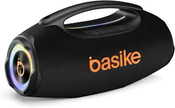 caixa de som bluetooth basike 80w rms ipx6 preta
